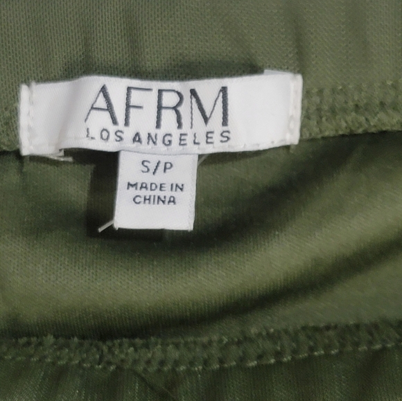 AFRM Olive Lined Midi Skirt Womens Size Small - Picture 3 of 8
